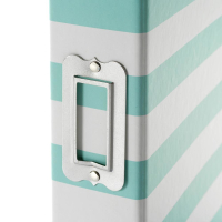 Simple Stories SN@P! Designer Binder 6x8 Inch Robin's Egg Stripe (3995)